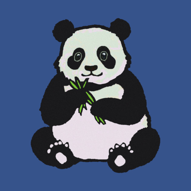 Panda Bear Eating by DonWillisJrArt