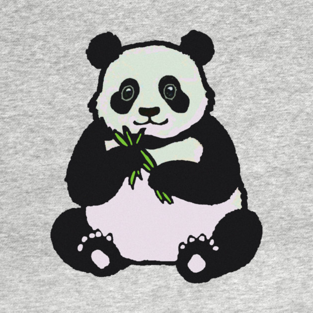 Panda Bear Eating by DonWillisJrArt