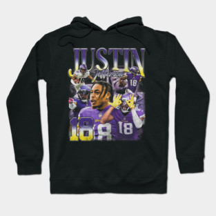 Justin Jefferson Retro Bootleg Hoodie