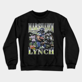 Marshawn Lynch Retro Bootleg Crewneck Sweatshirt