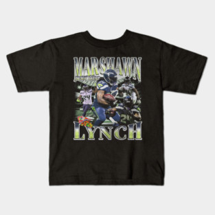 Marshawn Lynch Retro Bootleg Kids T-Shirt
