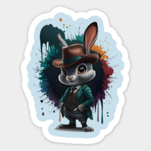 Dapper Rabbit Gentleman Magnet