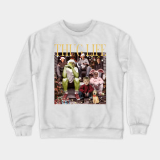 Cartoon Christmas Thug Life, Movie Character, Thug Life Xmas, Thug Life Merry Christmas, Vintage Movie Thug Life Crewneck Sweatshirt