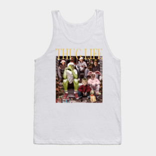 Cartoon Christmas Thug Life, Movie Character, Thug Life Xmas, Thug Life Merry Christmas, Vintage Movie Thug Life Tank Top