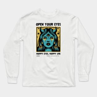 OPEN YOUR EYES Long Sleeve T-Shirt