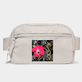 Tropical exotic flowers and leaves Bag
