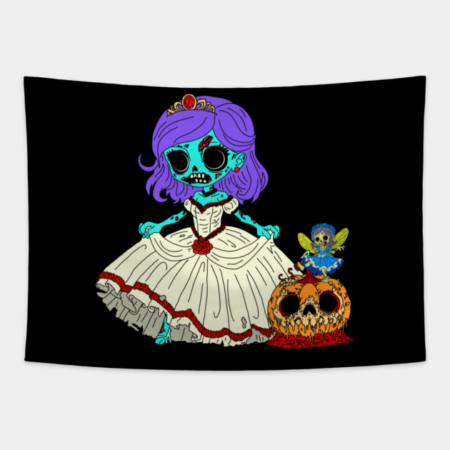 Zombie Cinderella Tapestry by H. R. Sinclair