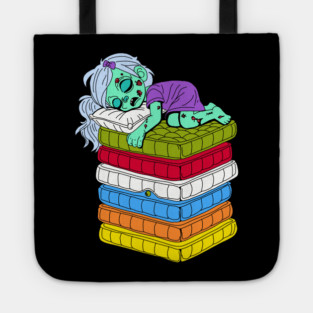 Zombie Princess and the Pea Tote
