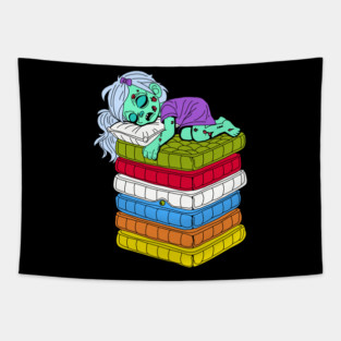 Zombie Princess and the Pea Tapestry