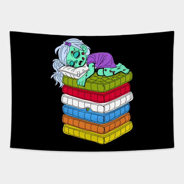 Zombie Princess and the Pea Tapestry by H. R. Sinclair