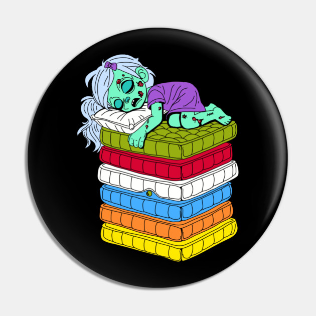 Zombie Princess and the Pea Pin by H. R. Sinclair