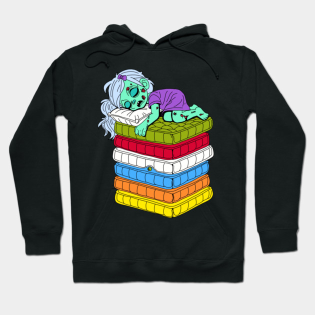 Zombie Princess and the Pea Hoodie by H. R. Sinclair