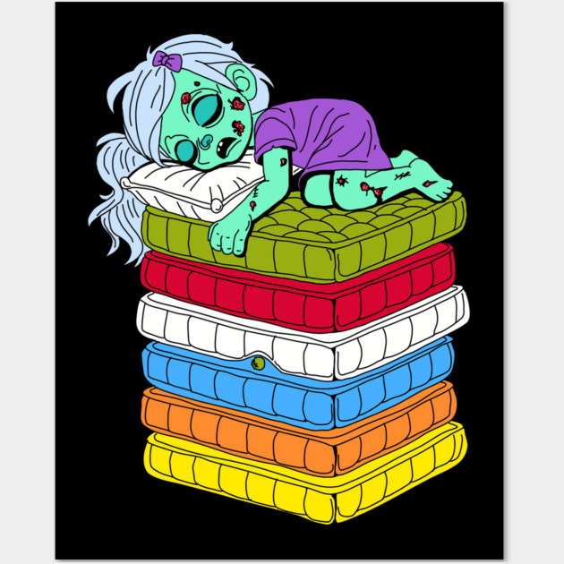 Zombie Princess and the Pea Wall Art by H. R. Sinclair