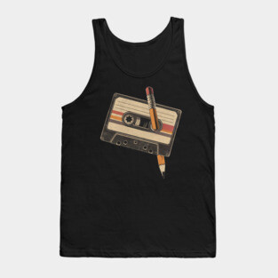 Cassette tape vintage 80s Tank Top