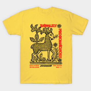 Vintage Czech Matchbook Label Folkart Design #3 T-Shirt
