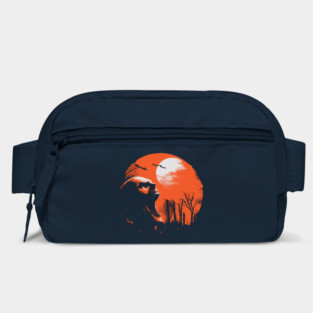 Spooky Skeleton Silhouette - Retro Moonlit Halloween Bag