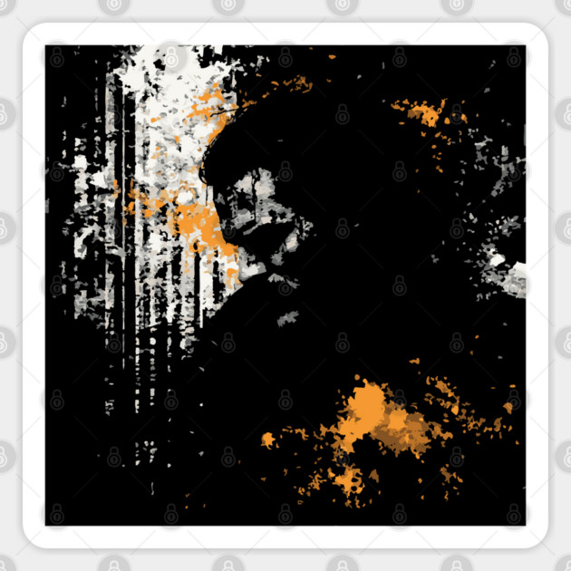 Weary Medieval Warrior Silhouette - Elegant and Hopeless Sticker by TuncGK