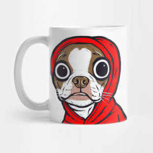 Brown Boston Terrier Hoodie Mug