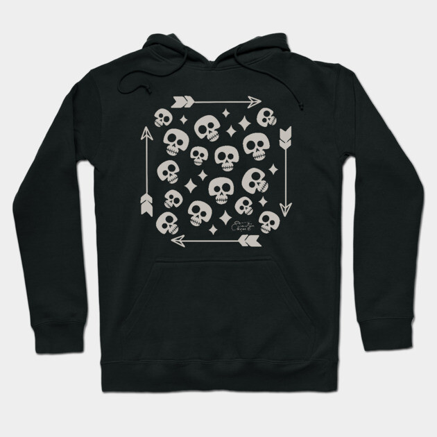 Skulls and Arrows Hoodie by Timeless Chaos