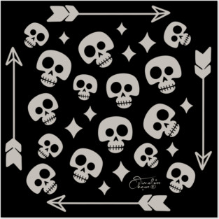 Skulls and Arrows Posters and Art