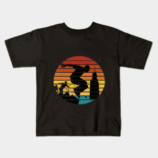 Retro Parkour Kids T-Shirt