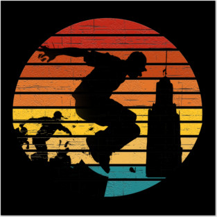 Retro Parkour Posters and Art