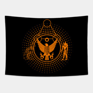 Ancient Egypt Amazing geometric pyramids Tapestry