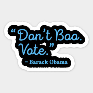 Dont Boo Vote Barack Obama Halloween 2024 Election Sticker