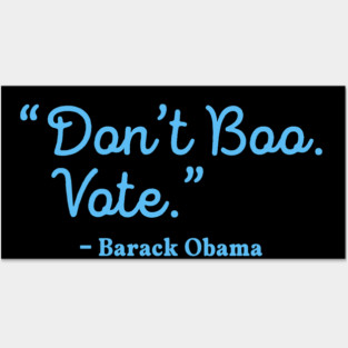 Dont Boo Vote Barack Obama Halloween 2024 Election Posters and Art