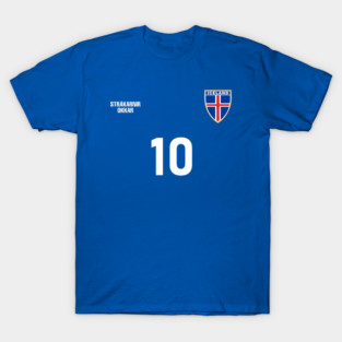 Iceland Retro Vintage Soccer Football Jersey for Icelandic Supporters T-Shirt