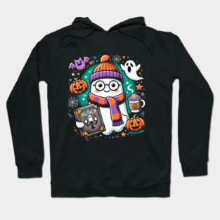 Cute Funny Halloween Geek Ghost Hoodie