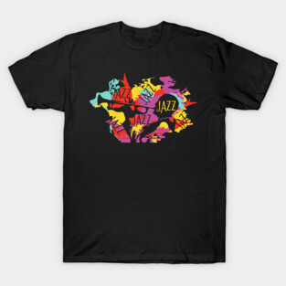 Colorful Jazz Trumpet Player T-Shirt