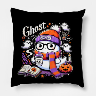 Cute Funny Halloween Geek Ghost Pillow
