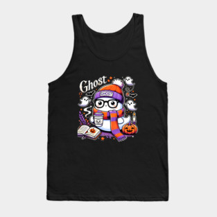 Cute Funny Halloween Geek Ghost Tank Top