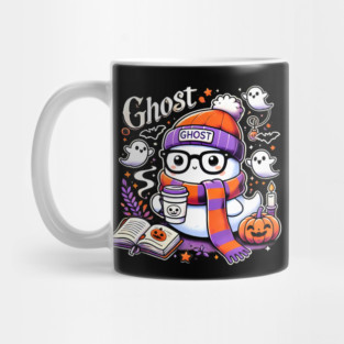 Cute Funny Halloween Geek Ghost Mug