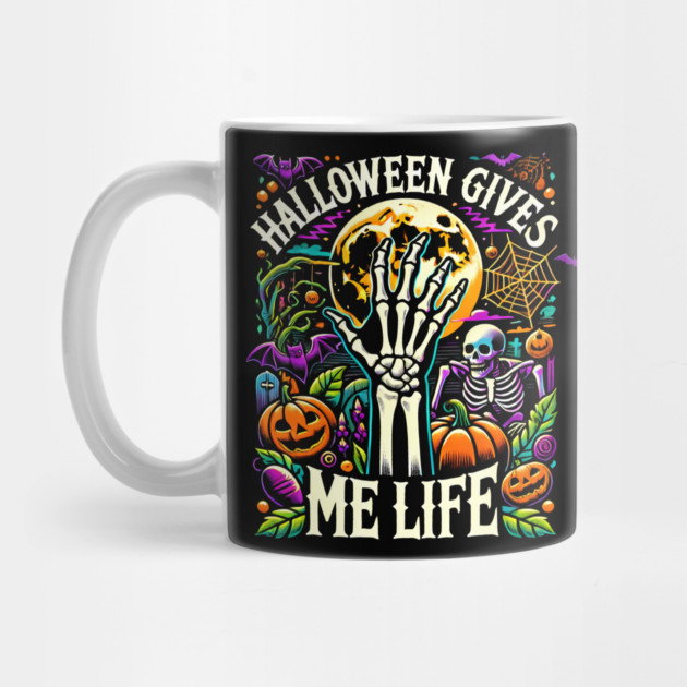 Funny Halloween Gives me Life, Spooky Design by logiamerch