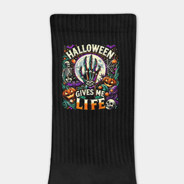 Funny Halloween Gives me Life, Spooky Design by logiamerch