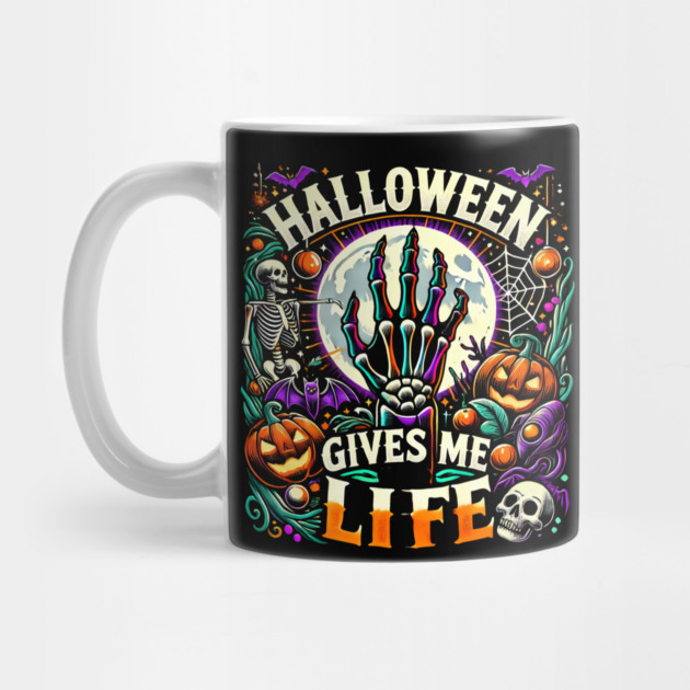 Funny Halloween Gives me Life, Spooky Design by logiamerch