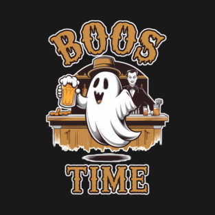It's Boos Time - Funny Halloween Pun T-Shirt