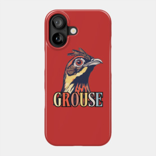 Vintage Grouse Bird in Retro Forest Colors Phone Case