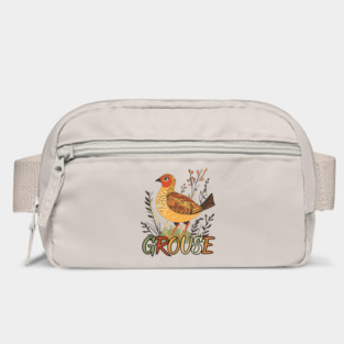 Boho Grouse Bird in Pastel Earthy Warm Tones Bag