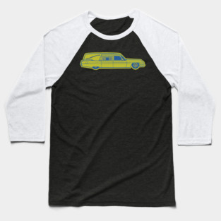 Pop Art Hearse Baseball T-Shirt