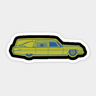 Pop Art Hearse Sticker