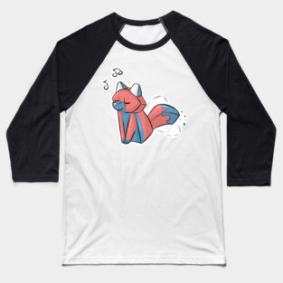 Happy Eraser Fox Baseball T-Shirt
