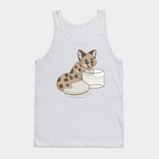 Cookie Fox with Milk Tank Top