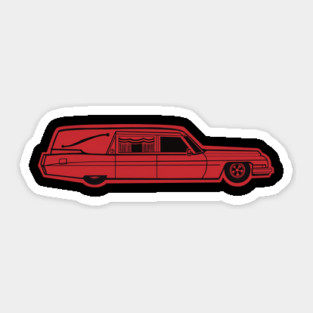 Pop Art Hearse Sticker