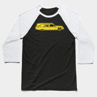 Pop Art Hearse Baseball T-Shirt