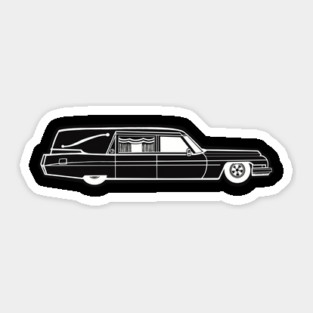 Pop Art Hearse Sticker