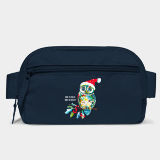 Cute Funny Owl  Classic Christmas Carol Birds Bag