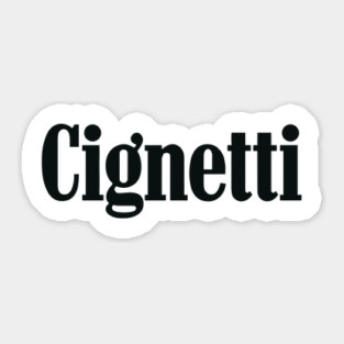 Cignetti Apparel Sticker